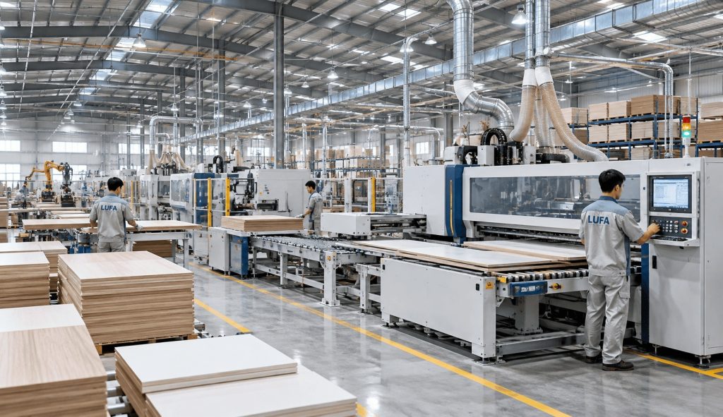 Nhà máy sản xuất nội thất LUFA hiện đại
